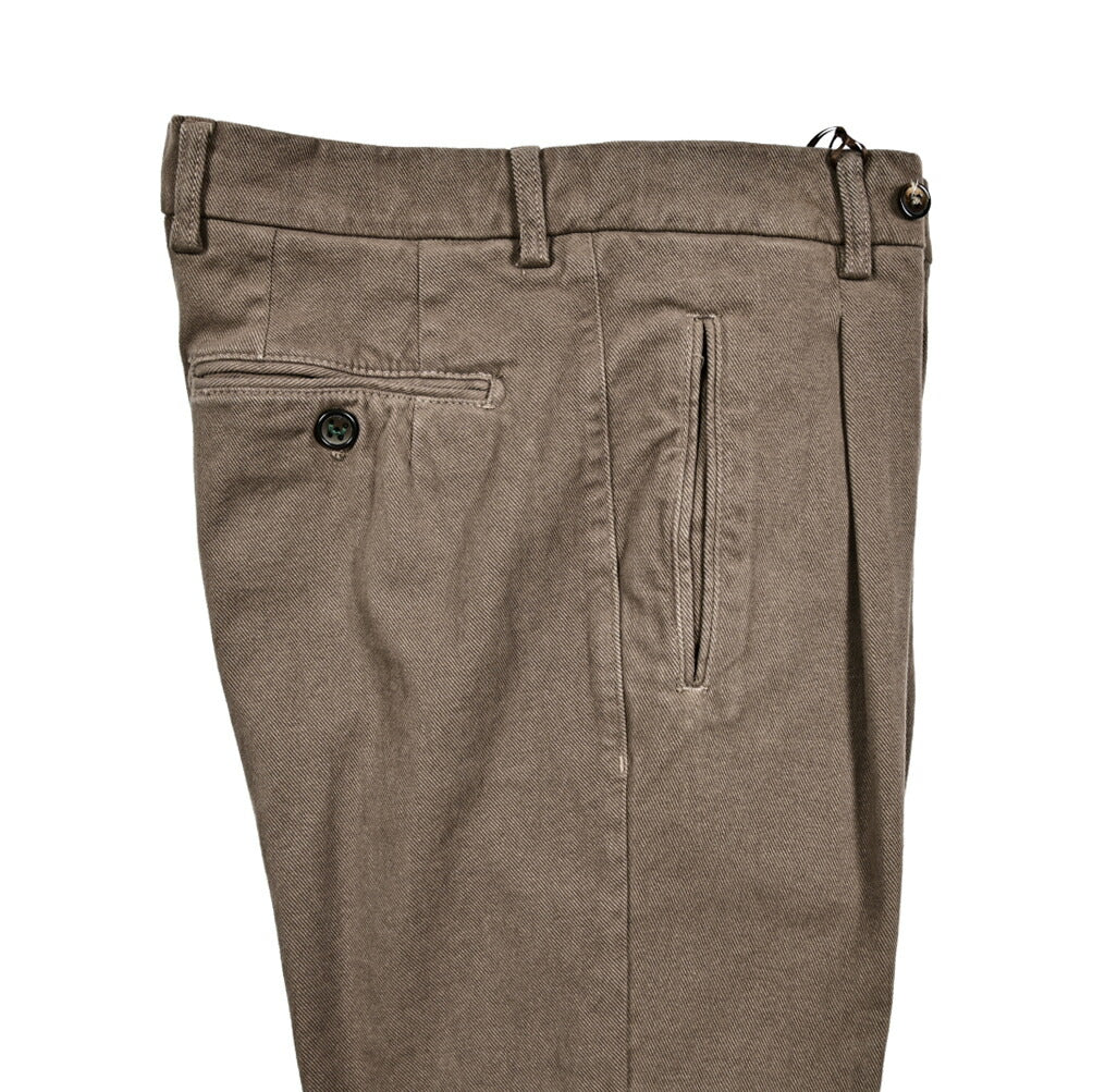 SALE｜BERWICH RETRO ストレッチコットン ワンタックチノスラックス｜411610 - 50｜GUARDAROBA MILANO OFFICIAL STORE