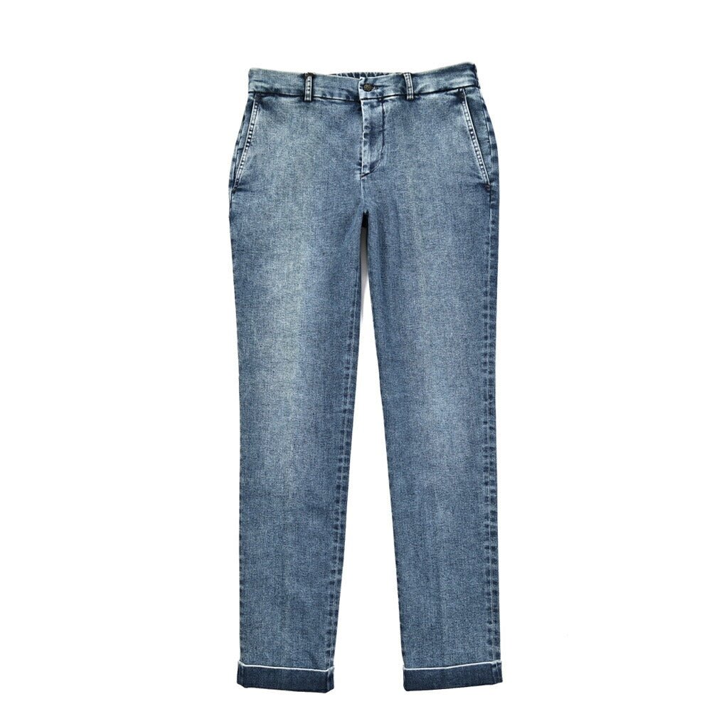 SALE｜BERWICH "YRETRO" ストレッチデニム ノータックスリムパンツ(デニスラ)｜424932 - 46｜GUARDAROBA MILANO OFFICIAL STORE