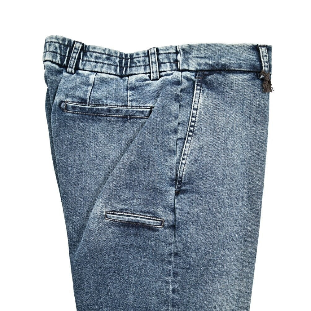 SALE｜BERWICH "YRETRO" ストレッチデニム ノータックスリムパンツ(デニスラ)｜424932 - 46｜GUARDAROBA MILANO OFFICIAL STORE