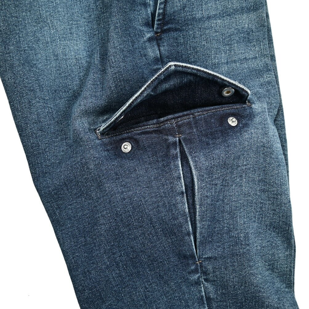 SALE｜BERWICH "YRETRO CARGO" ストレッチデニム スリムカーゴパンツ｜421869 - 46｜GUARDAROBA MILANO OFFICIAL STORE