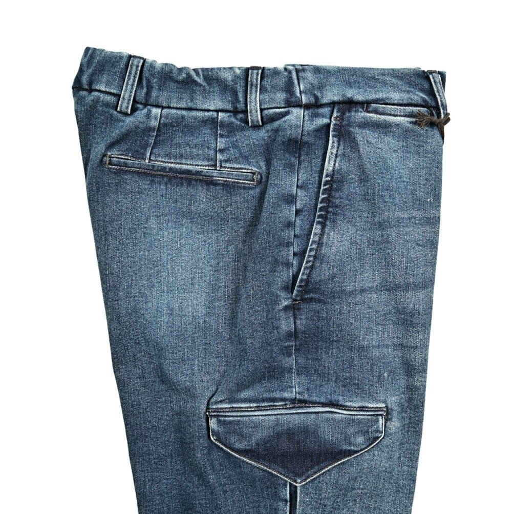 SALE｜BERWICH "YRETRO CARGO" ストレッチデニム スリムカーゴパンツ｜421869 - 46｜GUARDAROBA MILANO OFFICIAL STORE