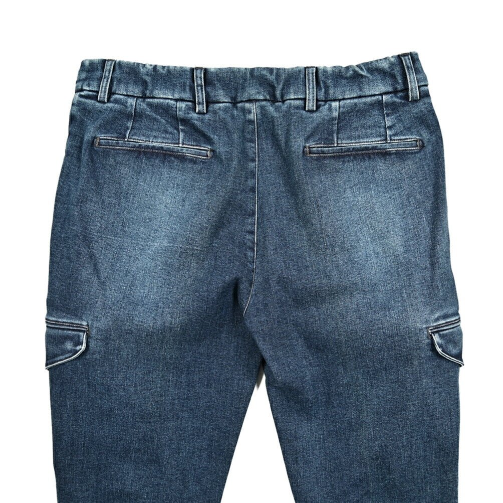 SALE｜BERWICH "YRETRO CARGO" ストレッチデニム スリムカーゴパンツ｜421869 - 46｜GUARDAROBA MILANO OFFICIAL STORE