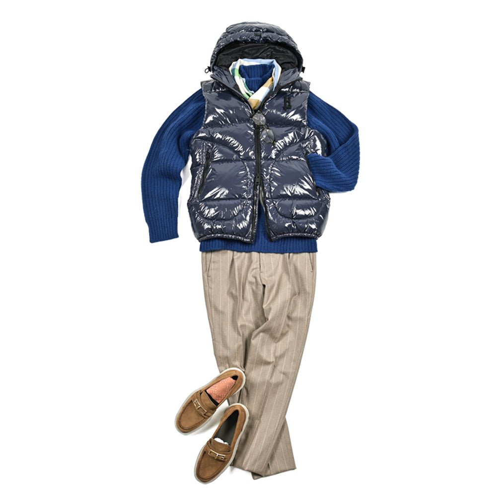 SALE｜HERNO GLOSS ラッカーナイロン ダウンベストフーディー｜384561 - 44｜GUARDAROBA MILANO OFFICIAL STORE