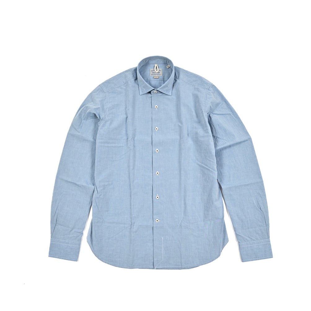 SALE｜ORIAN DENIM DIVISION コットン100% ホリゾンタルカラーシャツ｜421101 - 38｜GUARDAROBA MILANO OFFICIAL STORE