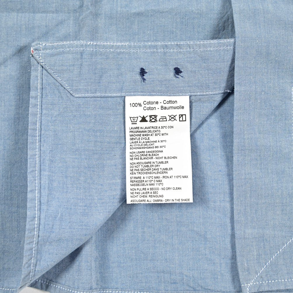 SALE｜ORIAN DENIM DIVISION コットン100% ホリゾンタルカラーシャツ｜421101 - 38｜GUARDAROBA MILANO OFFICIAL STORE