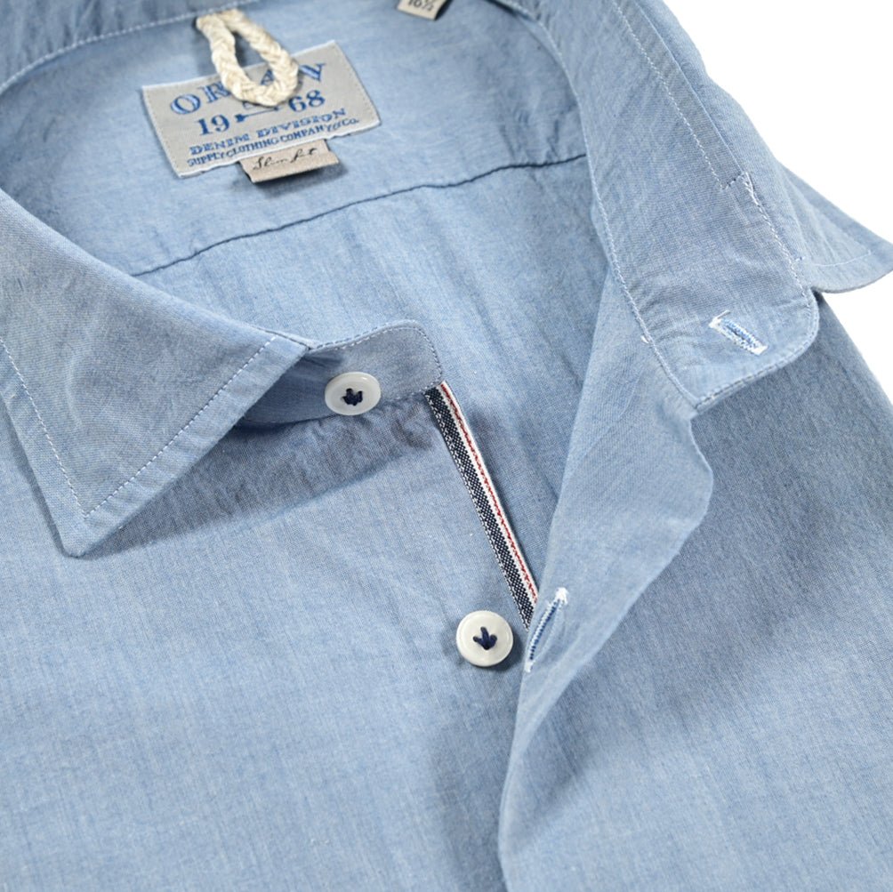 SALE｜ORIAN DENIM DIVISION コットン100% ホリゾンタルカラーシャツ｜421101 - 38｜GUARDAROBA MILANO OFFICIAL STORE