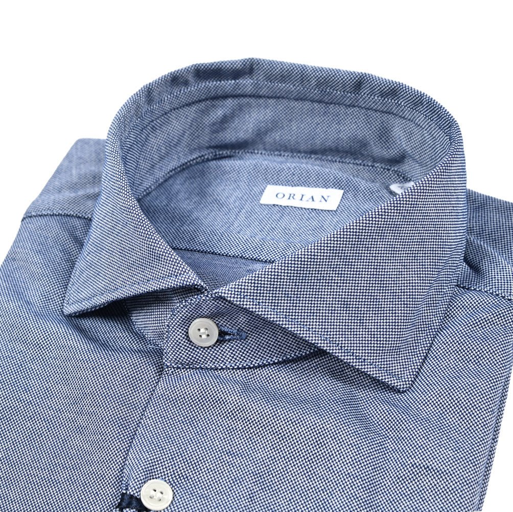 ORIAN Fluid evolution ストレッチコットンジャージー ホリゾンタルカラードレスシャツ｜420607 - 39｜GUARDAROBA MILANO OFFICIAL STORE