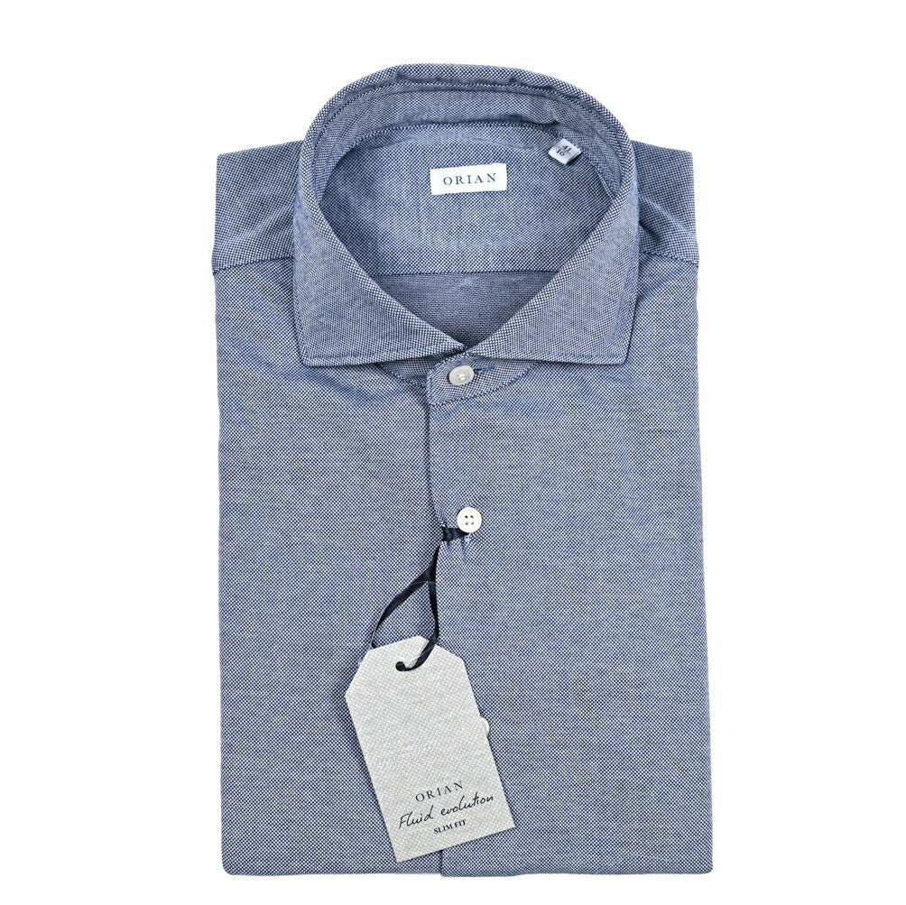 SALE｜ORIAN Fluid evolution ストレッチコットンジャージー ホリゾンタルカラードレスシャツ｜420607 - 39｜GUARDAROBA MILANO OFFICIAL STORE