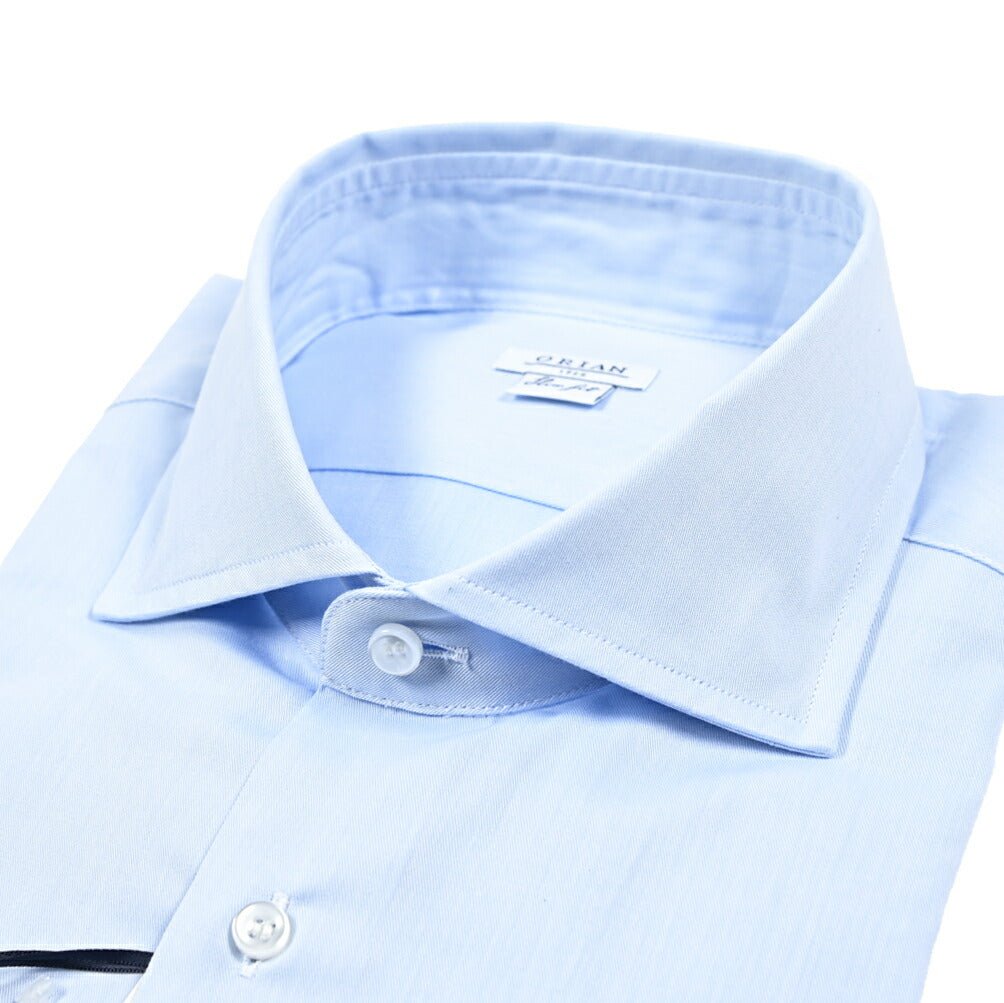 ORIAN SLIM FIT コットン100% ホリゾンタルカラードレスシャツ｜420780 - 38｜GUARDAROBA MILANO OFFICIAL STORE
