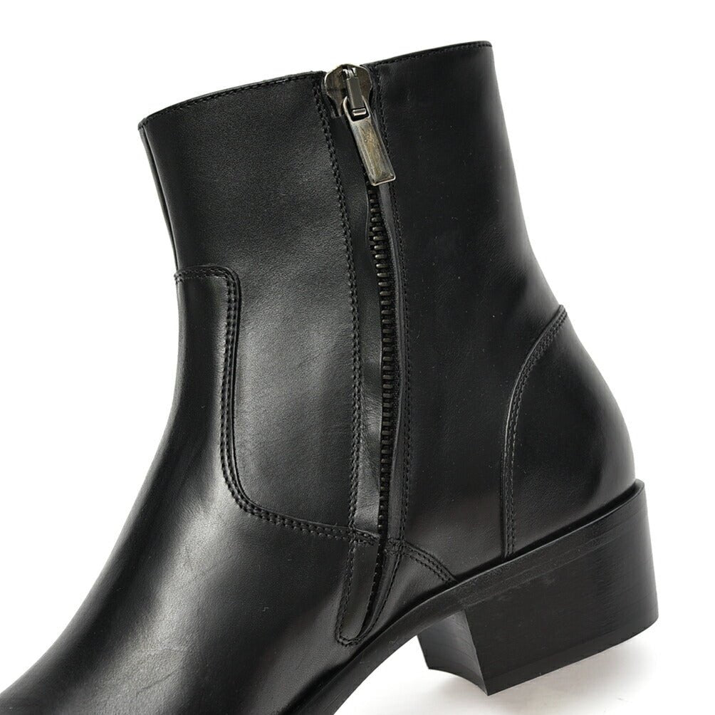 SALE｜Sergio Rossi sr TEXAN サイドジップレザーアンクルブーツ｜408341 - A - 5｜GUARDAROBA MILANO OFFICIAL STORE