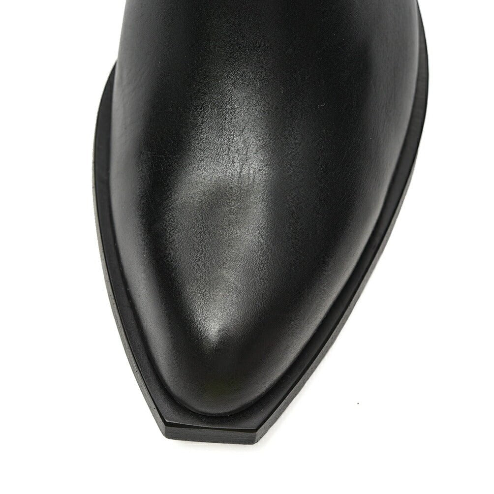 SALE｜Sergio Rossi sr TEXAN サイドジップレザーアンクルブーツ｜408341 - A - 5｜GUARDAROBA MILANO OFFICIAL STORE