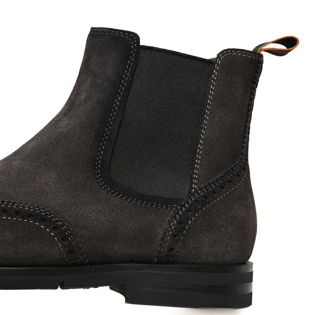 SALE｜SANTONI スエードブローグチェルシーブーツ MCNC18187｜385202 - 8h｜GUARDAROBA MILANO OFFICIAL STORE