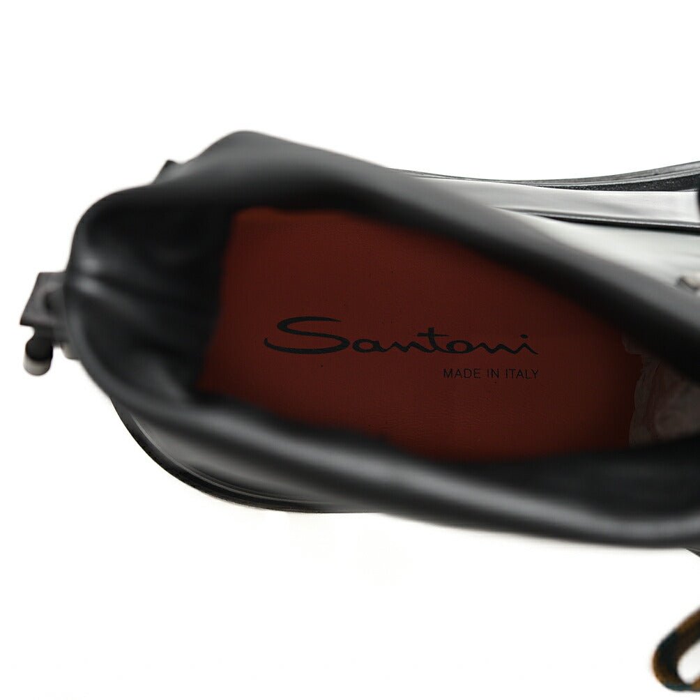SALE｜SANTONI レザーバイカラーレースアップブーツ MCCN17881｜385212 - 7h｜GUARDAROBA MILANO OFFICIAL STORE