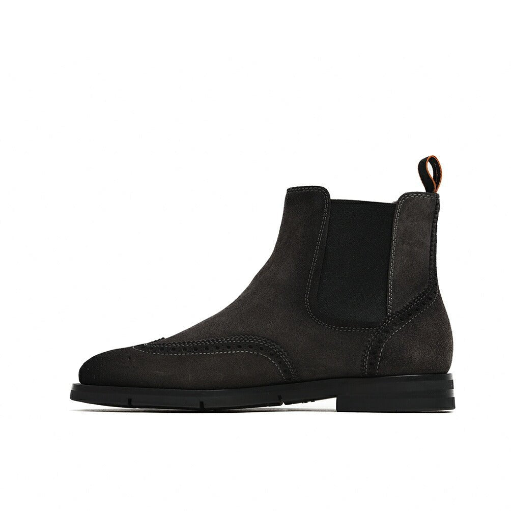 SALE｜SANTONI スエードブローグチェルシーブーツ MCNC18187｜385202 - 8h｜GUARDAROBA MILANO OFFICIAL STORE