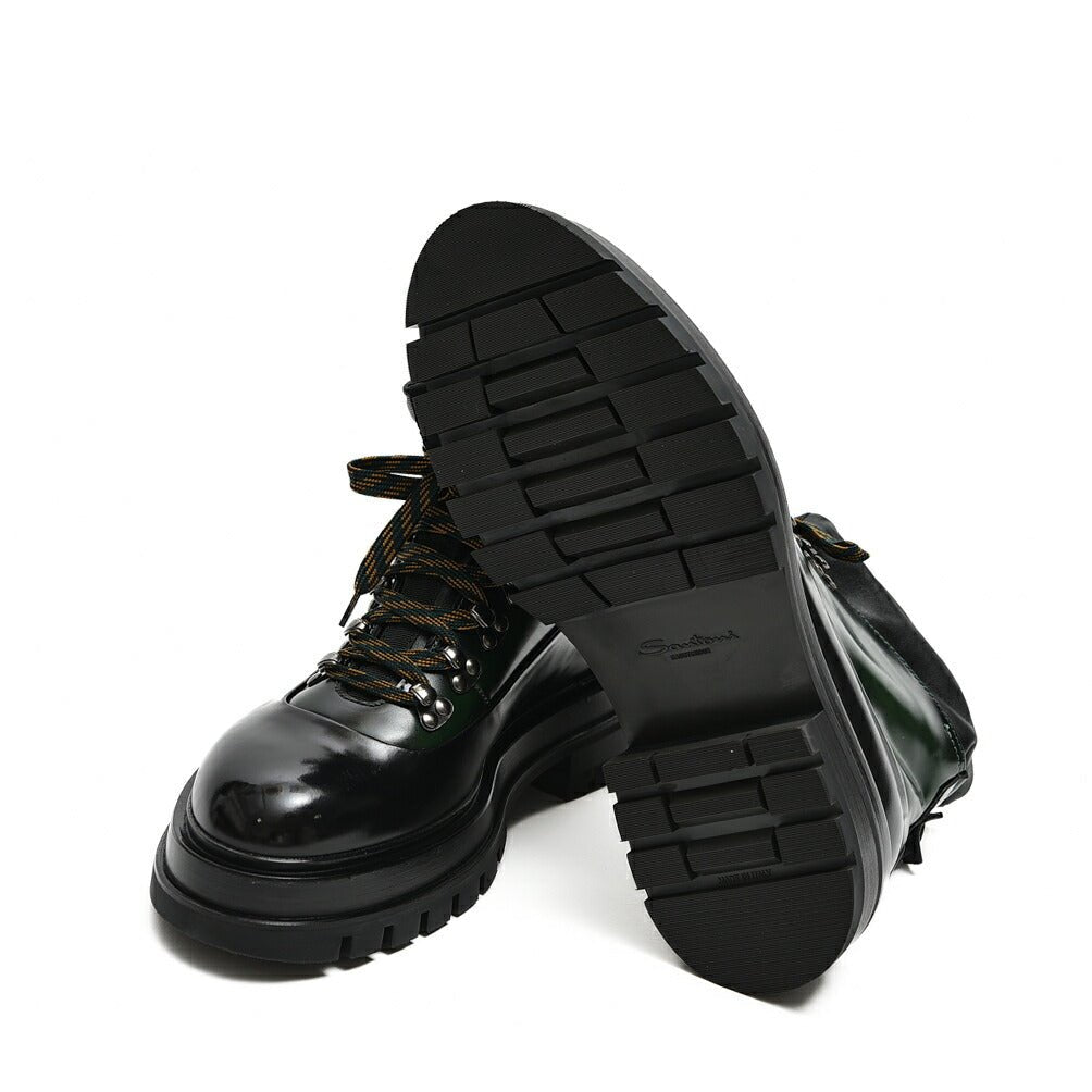 SALE｜SANTONI レザーバイカラーレースアップブーツ MCCN17881｜385212 - 7h｜GUARDAROBA MILANO OFFICIAL STORE
