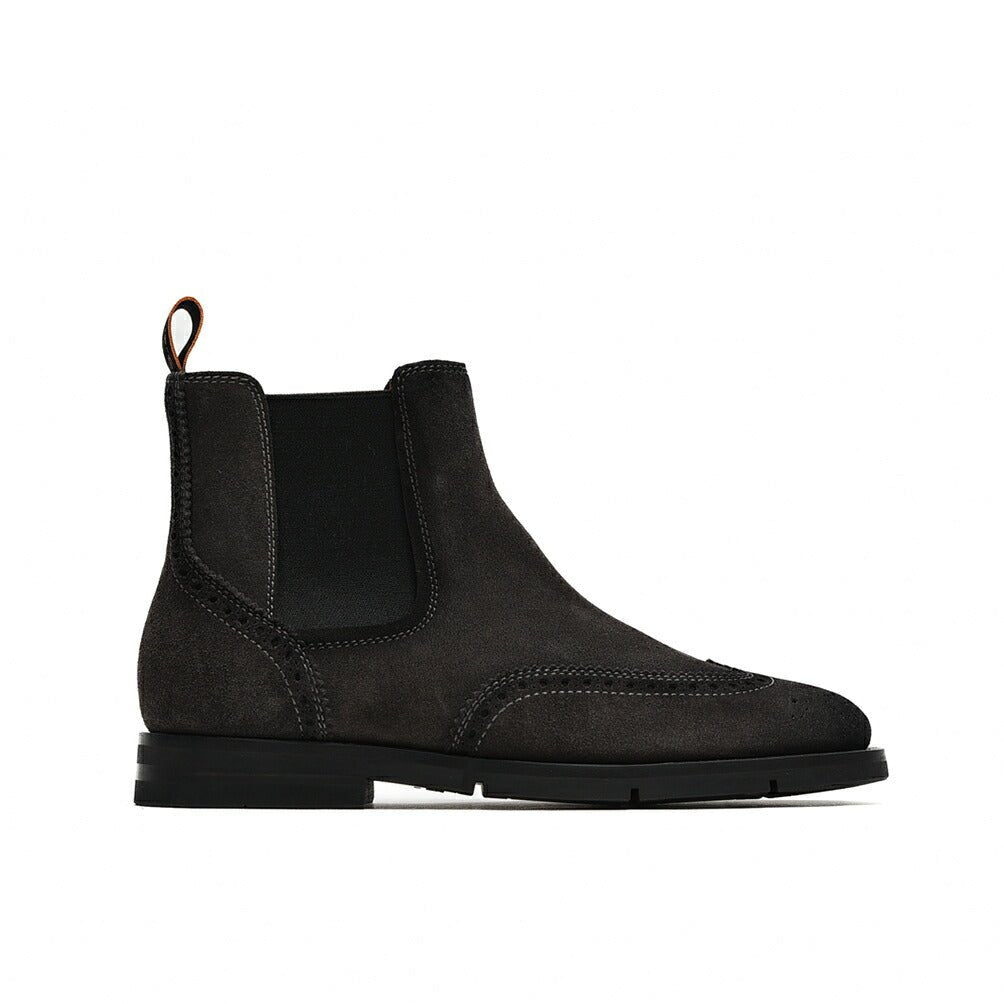 SANTONI スエードブローグチェルシーブーツ MCNC18187｜385202 - 8h｜GUARDAROBA MILANO OFFICIAL STORE