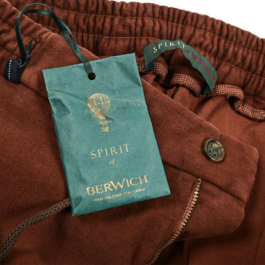 SALE｜BERWICH SPIAGGIA ストレッチコットン ノータックスラックス｜413296 - 46｜GUARDAROBA MILANO OFFICIAL STORE