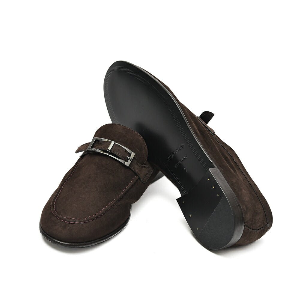 SALE｜Sergio Rossi sr NORA スエードバックルローファー｜408142 - A - 6｜GUARDAROBA MILANO OFFICIAL STORE