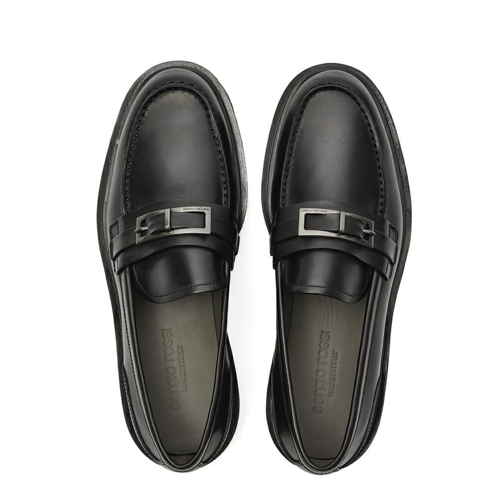 SALE｜Sergio Rossi sr SERGIO URBAN 厚底レザーバックルローファー｜408473 - 5｜GUARDAROBA MILANO OFFICIAL STORE