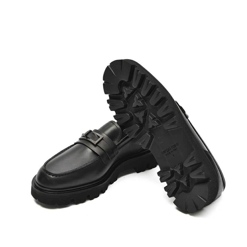 SALE｜Sergio Rossi sr SERGIO URBAN 厚底レザーバックルローファー｜408473 - 5｜GUARDAROBA MILANO OFFICIAL STORE