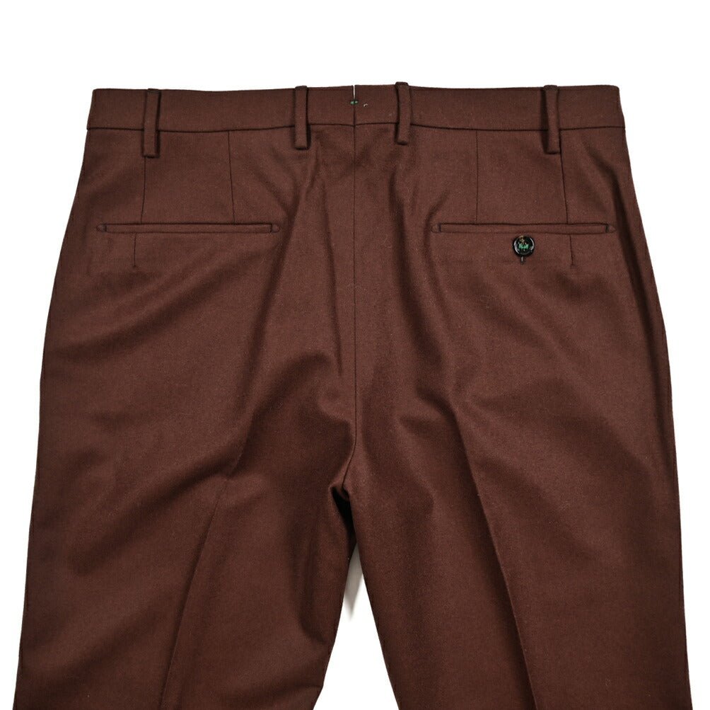 SALE｜BERWICH VULCANO Z ウールフランネル ノータックスラックス｜413236 - 46｜GUARDAROBA MILANO OFFICIAL STORE