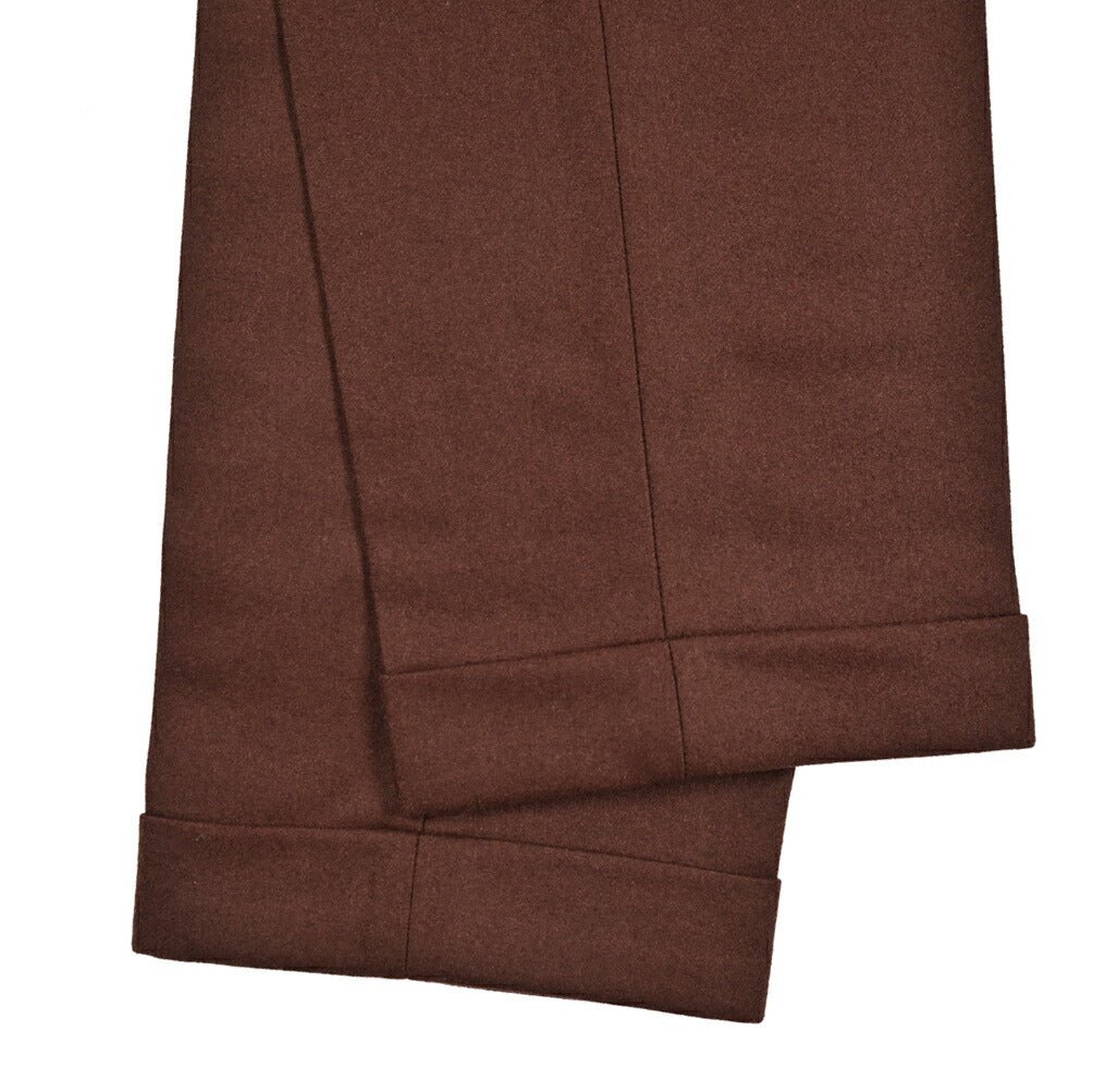 SALE｜BERWICH VULCANO Z ウールフランネル ノータックスラックス｜413236 - 46｜GUARDAROBA MILANO OFFICIAL STORE