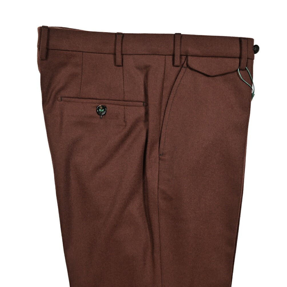 SALE｜BERWICH VULCANO Z ウールフランネル ノータックスラックス｜413236 - 46｜GUARDAROBA MILANO OFFICIAL STORE